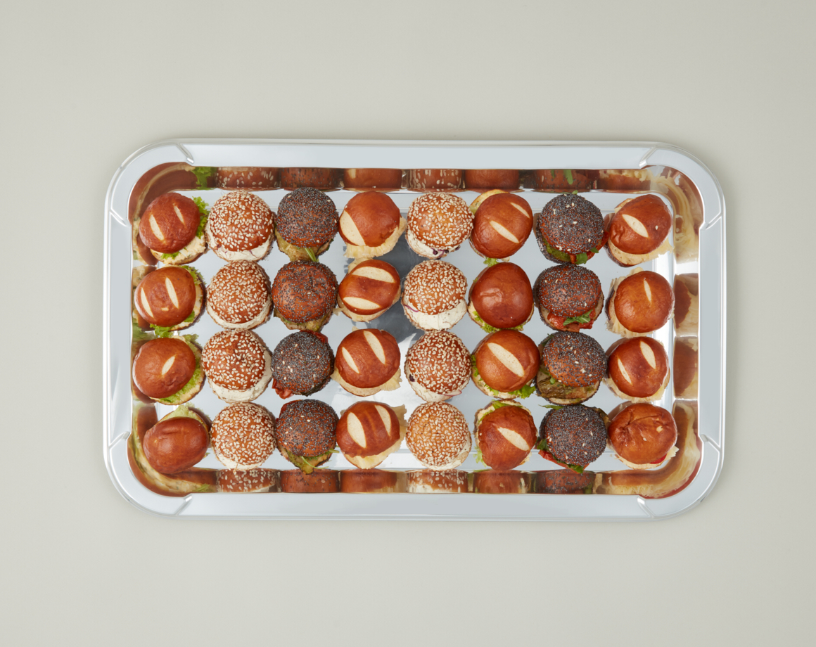 Mini-Laugensandwiches fleischlos