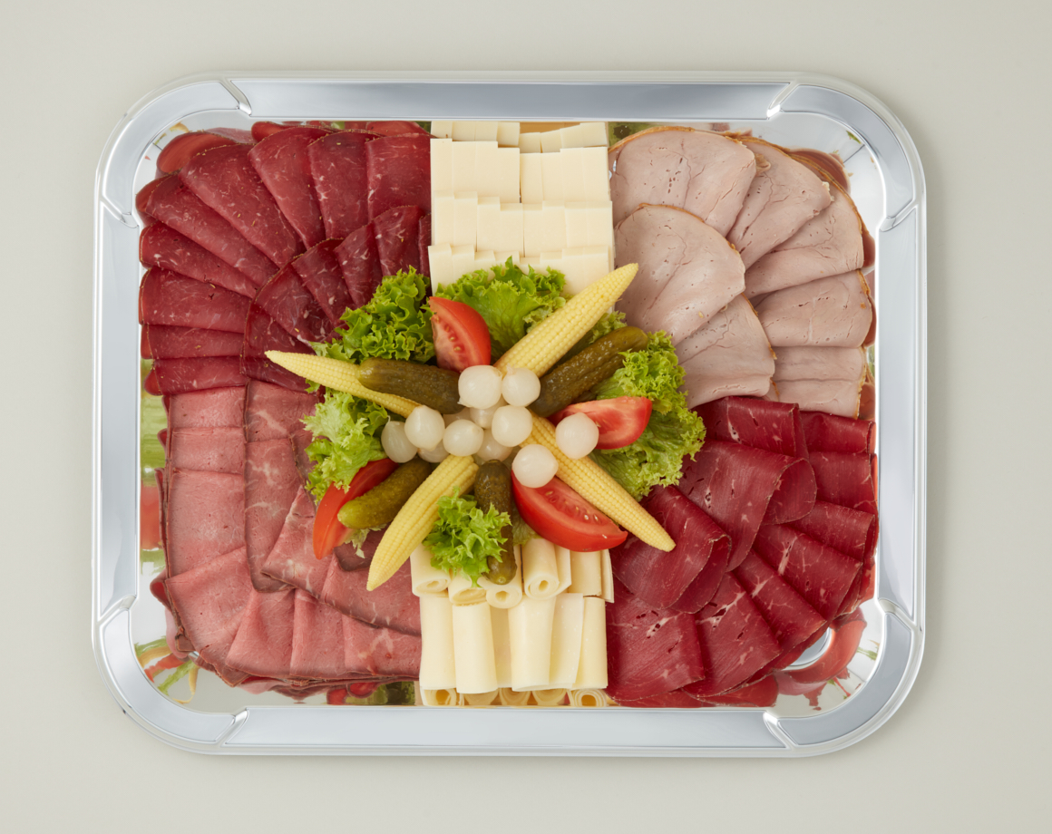 Fleisch- und Käseplatte (ohne Schweinefleisch)